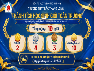 VINH DANH THÀNH TÍCH XUẤT SẮC CỦA ĐỘI TUYỂN HỌC SINH GIỎI CẤP THÀNH PHỐ NĂM HỌC 2026-2027