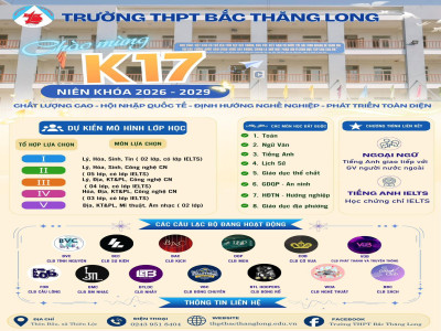 THÔNG BÁO: THÔNG TIN TUYỂN SINH LỚP 10 NĂM HỌC 2026-2027