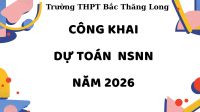 CÔNG KHAI DỰ TOÁN NSNN NĂM 2026