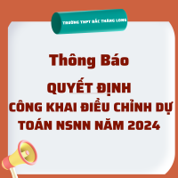 Quyết định: Công khai điều chỉnh Dự toán NSNN năm 2024