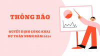 Quyết định công khai dự toán NSNN năm 2024