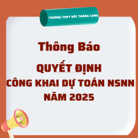 QUYẾT ĐỊNH: Công khai Dự toán NSNN năm 2025