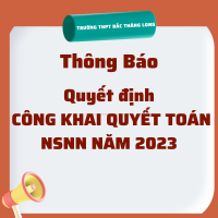 Quyết định công khai Quyết toán NSNN năm 2023