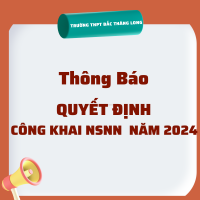 QUYẾT ĐỊNH: Công khai quyết toán NSNN năm 2024