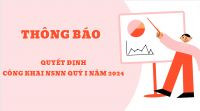 Quyết định công khai Tình hình thực hiện dự toán NSNN Quý I năm 2024