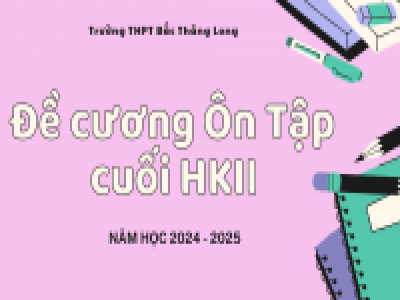 Đề cương ôn tập cuối HKII khối 10, 11. 12 năm học 2024-2025