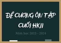 Đề cương ôn tập cuối HKII khối 10, 11 năm học 2023 - 2024