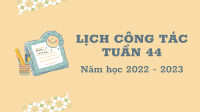 Lịch công tác tuần 43 (26/06 - 02/07)