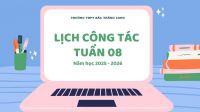 Lịch công tác tuần 08 (20/10 - 26/10)