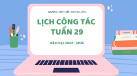 Lịch công tác tuần 28 (10/3 - 16/3)