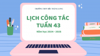 Lịch công tác tuần 43 (23/6 - 29/6)