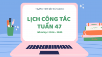 Lịch công tác tuần 45 (10/7 - 16/7)
