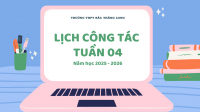 Lịch công tác tuần 03 (16/9 - 22/9)