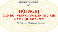 Hội nghị cán bộ - viên chức năm học 2022 - 2023